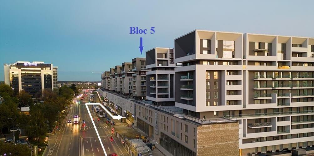 Sunshine - New & Quiet 1Br Apt, Business Area, Close To Airport, Highway A3, Subway บูคาเรสต์ ภายนอก รูปภาพ